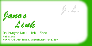 janos link business card
